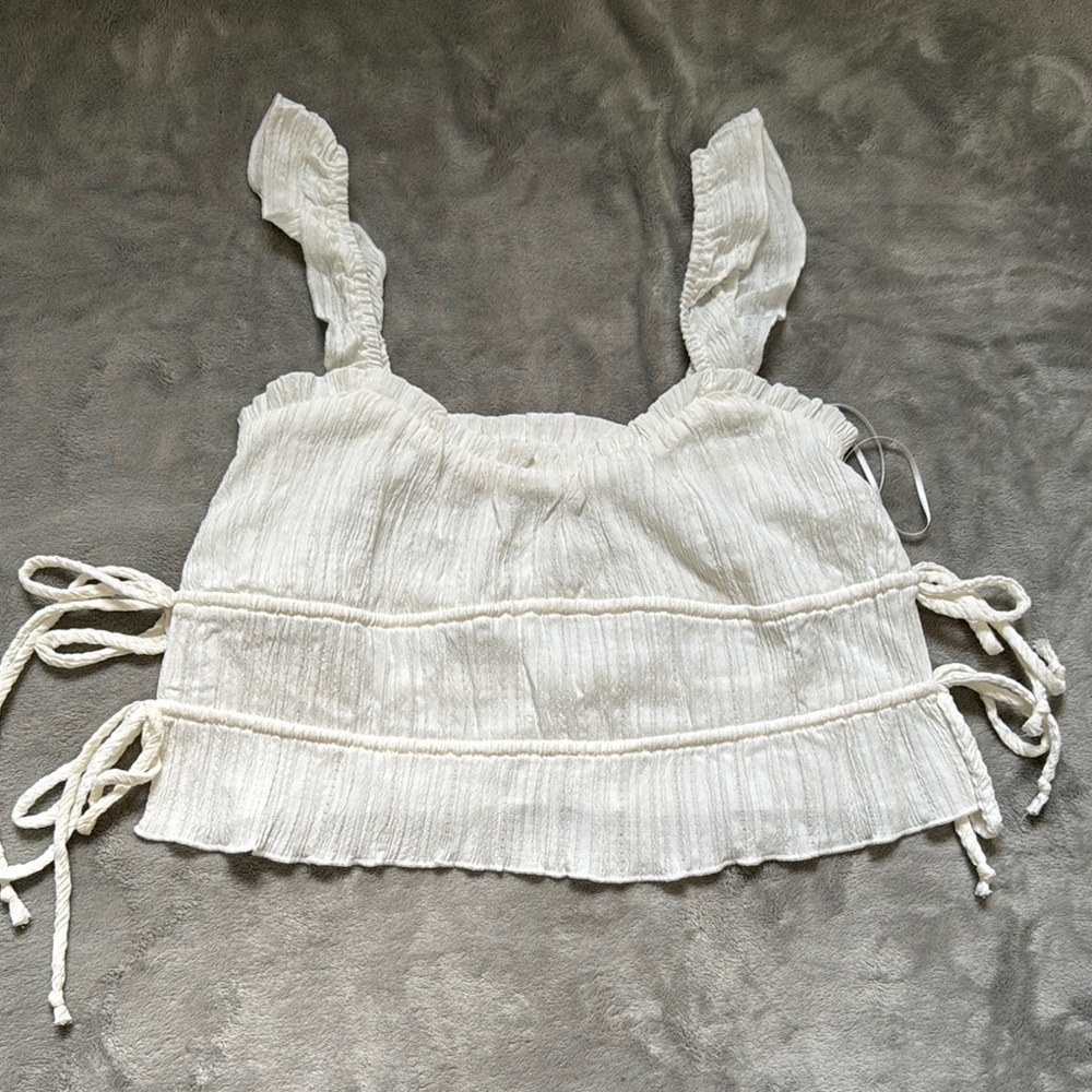 Cream/White Kirious Women's Crop Top